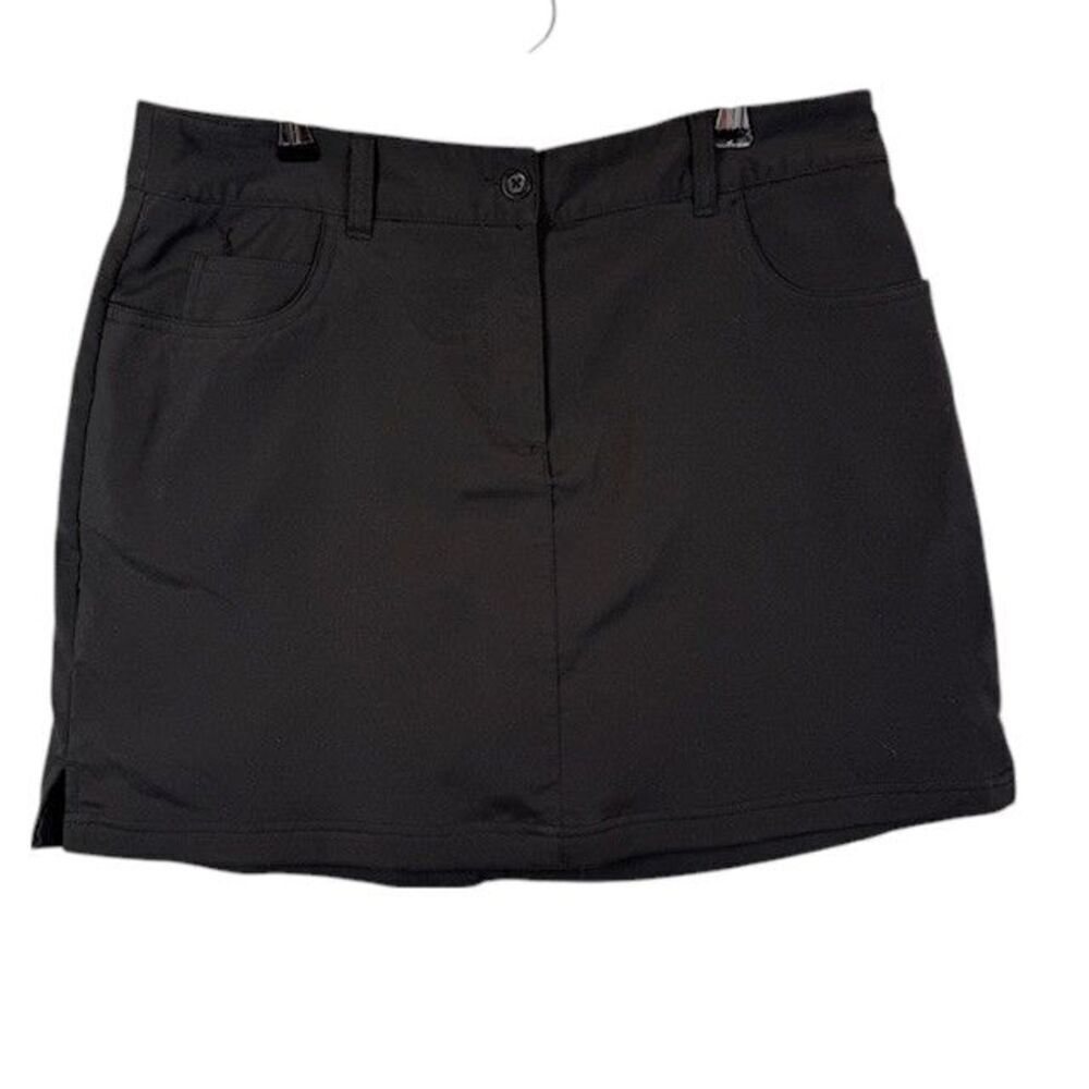 Slazenger Wicking Stretch Skort Black Pockets Athletic Golf Size‎ 8